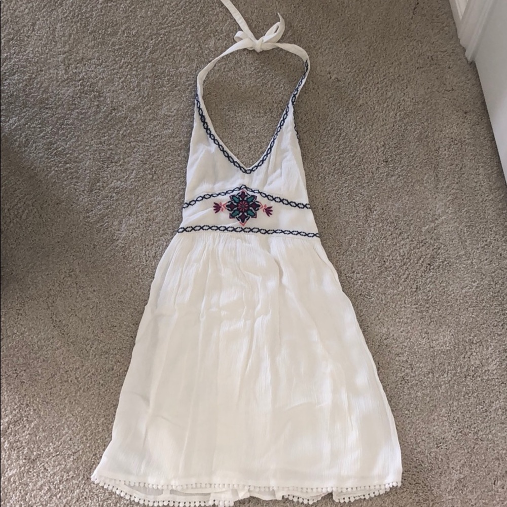 Hollister halter embroidered dress